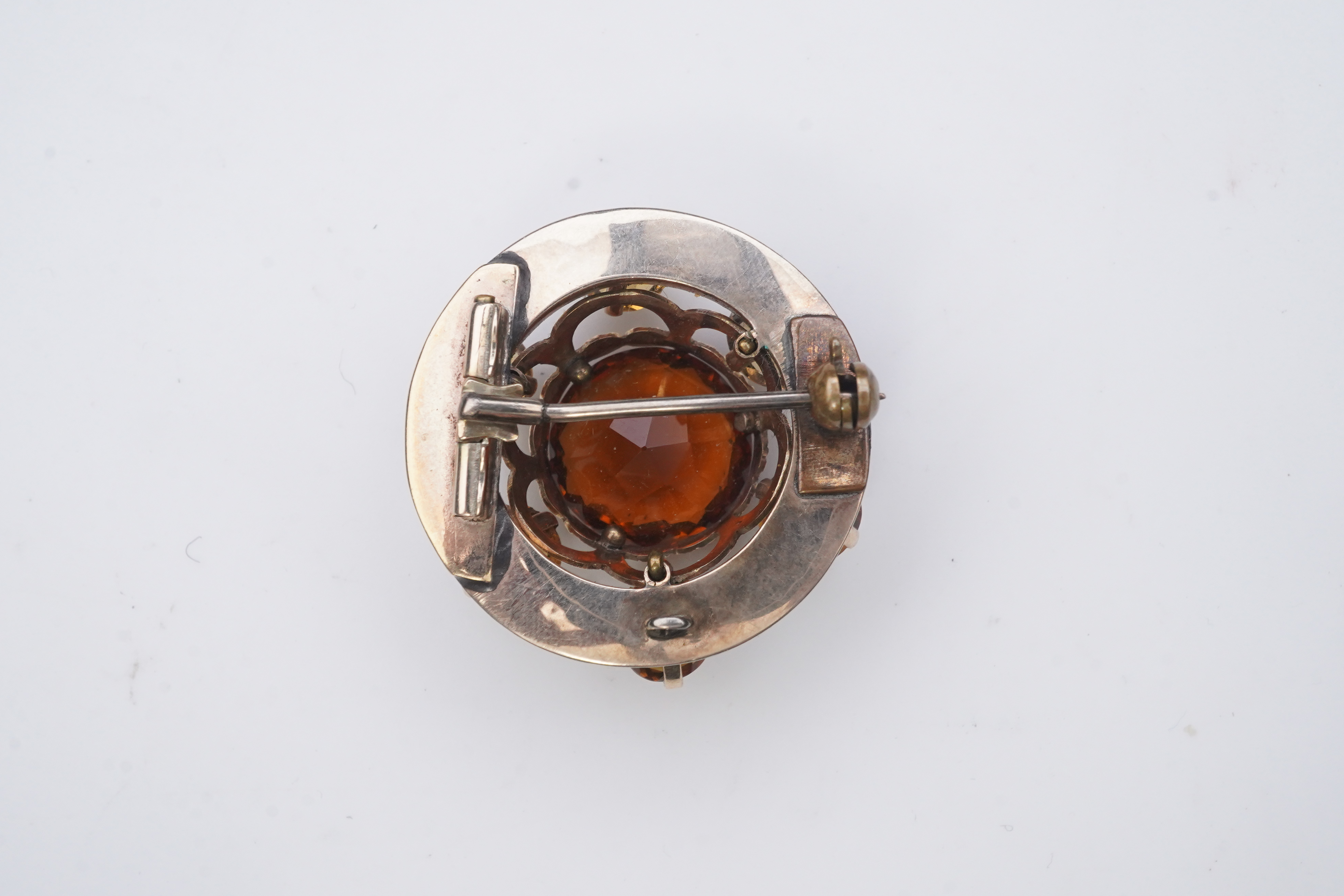 A Victorian citrine brooch, Scotland, late 19th century